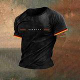 Germany Flag Men T-Shirt Lyocell Blend Streetwear Top - S48TX2218 / 3XL