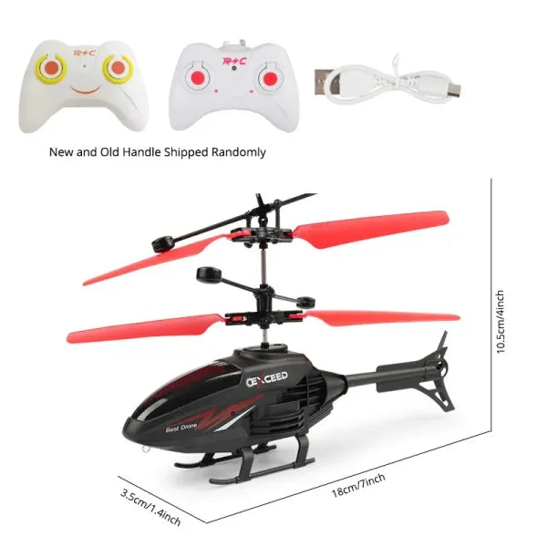 Gesture Control RC Helicopter with LED Light for Kids - Himpall