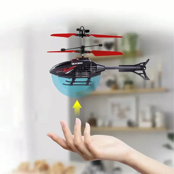 Gesture Control RC Helicopter with LED Light for Kids - Himpall
