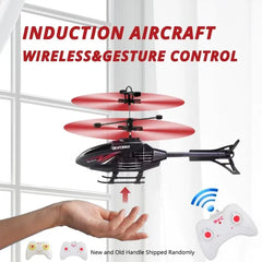 Gesture Control RC Helicopter with LED Light for Kids - Himpall