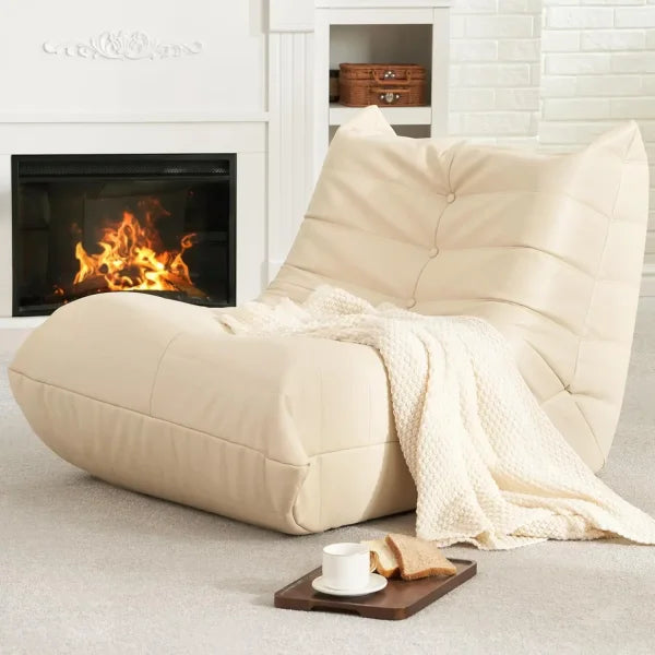 Giant Bean Bag Chair - Memory Foam Sofa Sack Faux Leather for Adults - United States