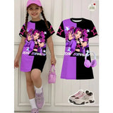 Girls Dress Kids Clothes Summer Dresses K-Pop Harajuku Cartoon - FE32GH016M / 110