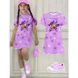 Girls Dress Kids Clothes Summer Dresses K-Pop Harajuku Cartoon - FE32GH016I / 110