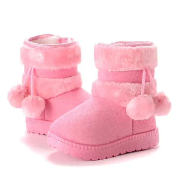 Girls Snow Boots for Kids - Comfortable Warm Winter Boots and Princess Shoes - Himpall