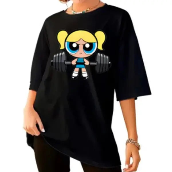 Women’s Performance Compression T-Shirt - High-Impact Gym & Streetwear Training Blouse - H8915-4-black / XXXL