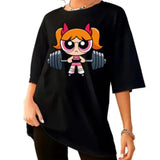 Women’s Performance Compression T-Shirt - High-Impact Gym & Streetwear Training Blouse - H8915-2-black / XL