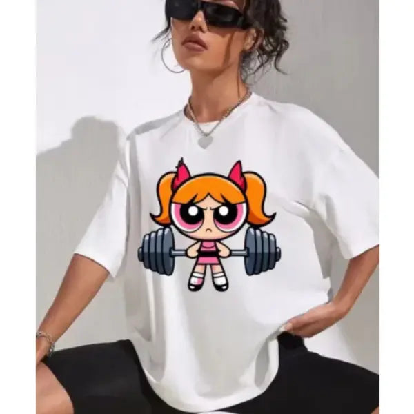 Women’s Performance Compression T-Shirt - High-Impact Gym & Streetwear Training Blouse - H8915-1-white / L