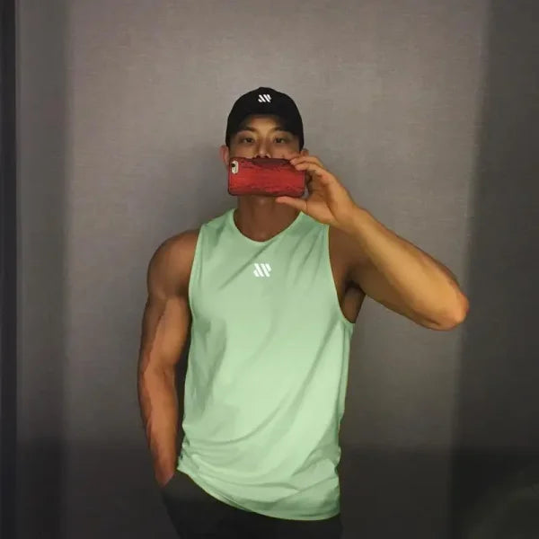 GITF Men’s Bodybuilding Tank Top - Gym Workout Fitness Stringer Singlet