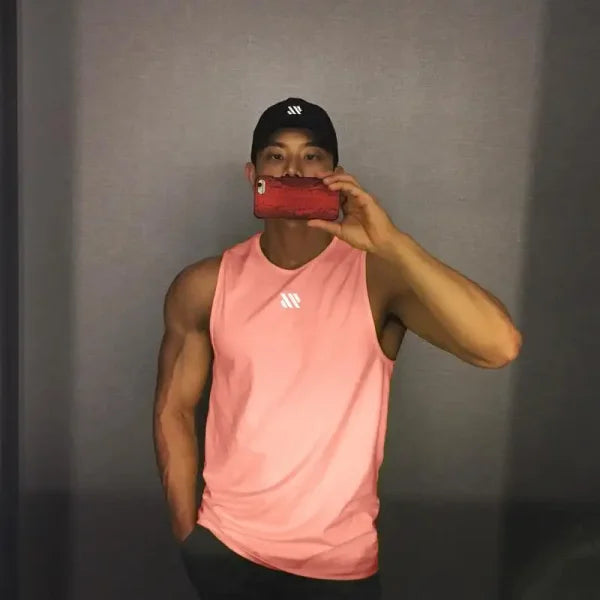GITF Men’s Bodybuilding Tank Top - Gym Workout Fitness Stringer Singlet