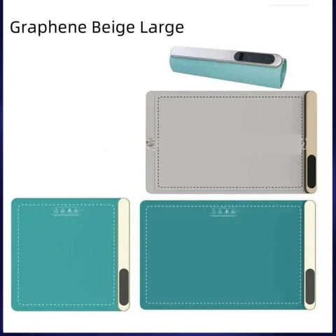 Graphene Beige Electric Warming Tray for Effortless Food Heating - Himpall
