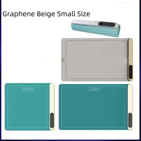 Graphene Beige Electric Warming Tray for Effortless Food Heating - Himpall