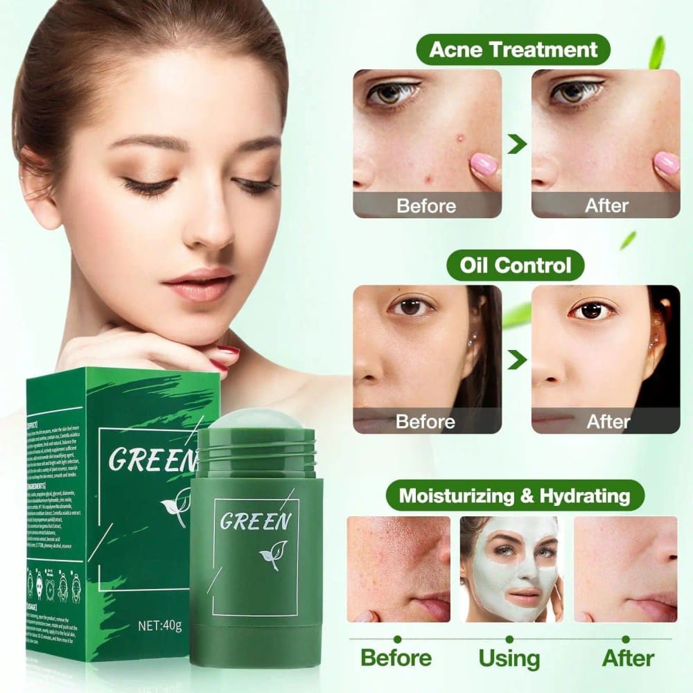 Green Tea Mask - Detoxifying Facial Mask for Clear Skin