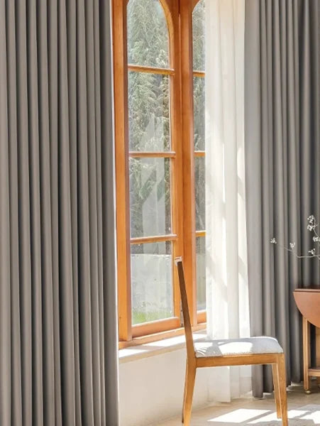Grey Blackout Curtains - Full Light Blocking & Thermal Insulated Drapes