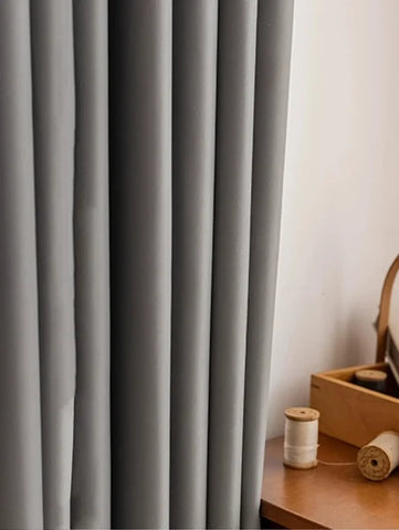 Grey Blackout Curtains - Full Light Blocking & Thermal Insulated Drapes