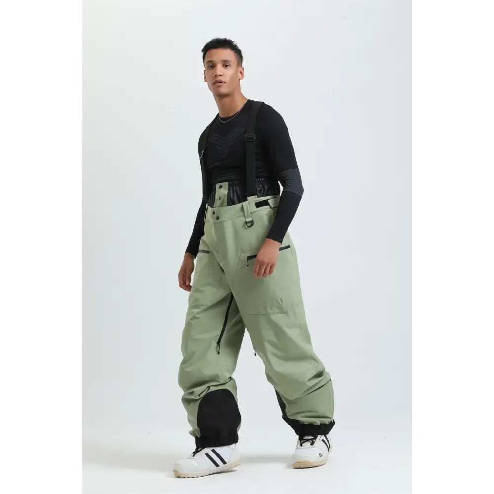 Gsou Outdoor Sport Mountain Female Ski Pants Winter Waterproof Men Women Snowboard Overalls Suspender Snowpants Warmth