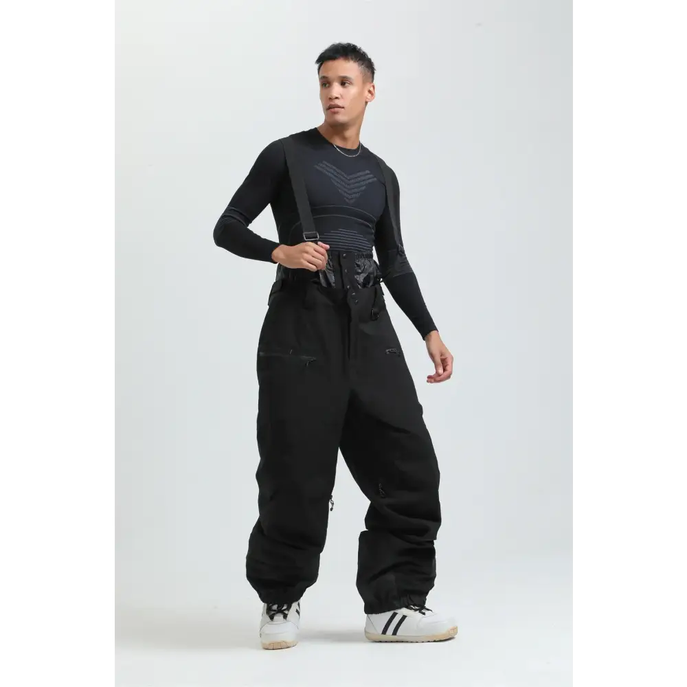 Gsou Outdoor Sport Mountain Female Ski Pants Winter Waterproof Men Women Snowboard Overalls Suspender Snowpants Warmth