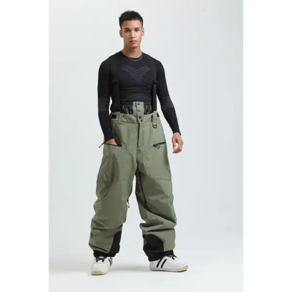 Gsou Outdoor Ski Pants – Waterproof Winter Snowboard Overalls Men & Women - Men Pant 6 / S