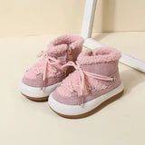 GT-CECD New Autumn/Winter Baby Boots Warm Plush Rubber Sole Toddler Kids Sneakers Infant Shoes Fashion Little Boys