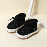 GT-CECD New Autumn/Winter Baby Boots Warm Plush Rubber Sole Toddler Kids Sneakers Infant Shoes Fashion Little Boys