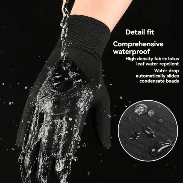 GTUBIKE Cycling & Motorbike Gloves – Warm Waterproof Autumn/Winter Gloves for Men & Women Touchscreen Compatible