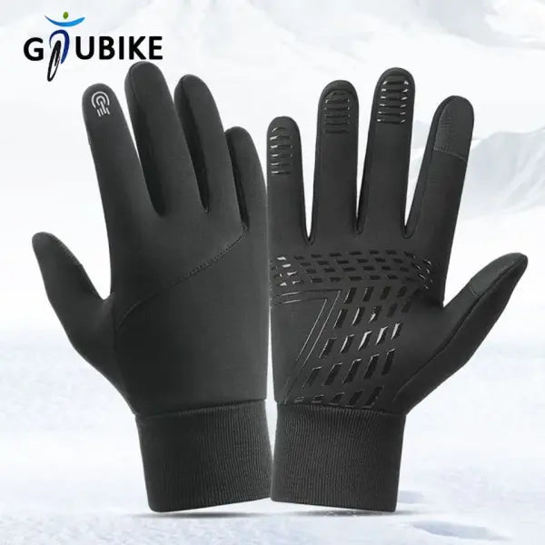 GTUBIKE Cycling & Motorbike Gloves – Warm Waterproof Autumn/Winter Gloves for Men & Women Touchscreen Compatible
