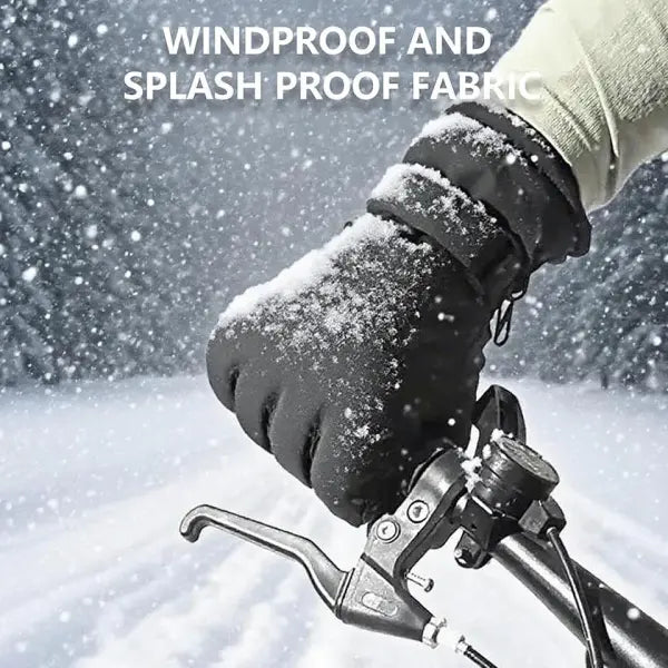 GTUBIKE Winter Gloves – Thickened Waterproof Cold-Resistant Gloves for Cycling Skiing & Outdoor Activities Touchscreen