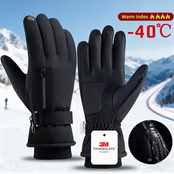 GTUBIKE Winter Gloves – Thickened Waterproof Cold-Resistant Gloves for Cycling Skiing & Outdoor Activities Touchscreen