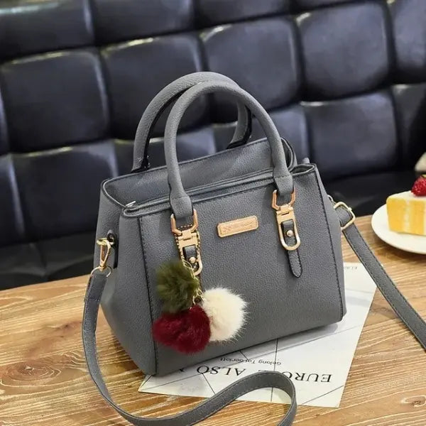 Gusure Luxury Women Crossbody Bag PU Leather Large Tote - 31x14x23cm / darkgray p
