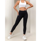 Gym cropped pants high waisted fitness leggings elastic exercise yoga pants casual shark pants for women