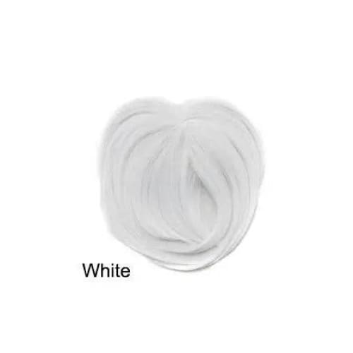 Hair Bangs Hairpiece - White