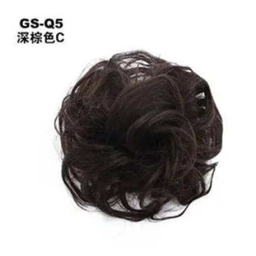 Hair rings - Dark brown C