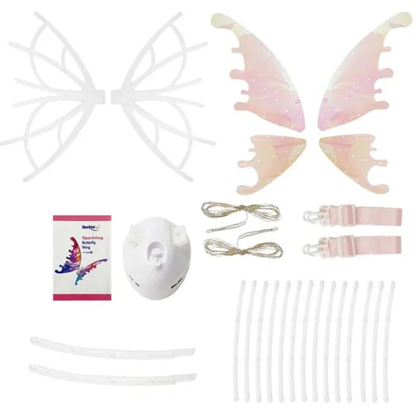 Halloween Electric Butterfly Wings with LED for Kids and Pets - Himpall