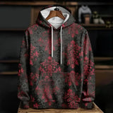 Blood 3D Print Hoodie Polyester Casual Harajuku Pullover