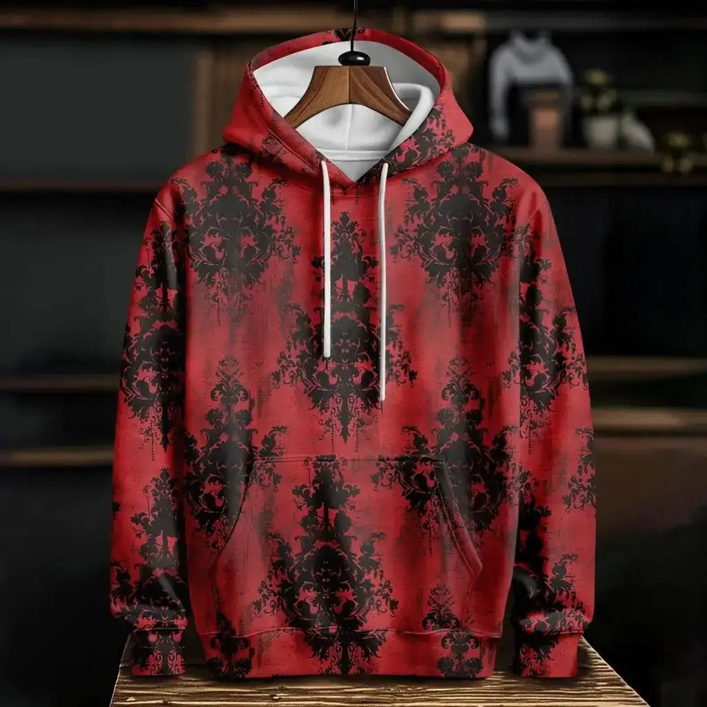 Blood 3D Print Hoodie Polyester Casual Harajuku Pullover
