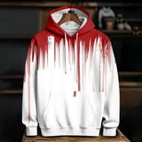 Blood 3D Print Hoodie Polyester Casual Harajuku Pullover