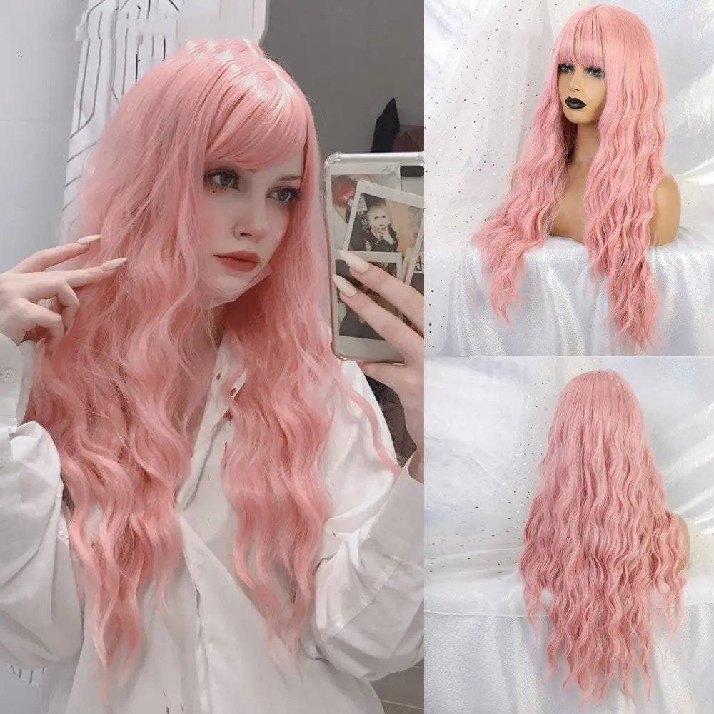 Halloween Wig - Long Straight Synthetic Cosplay Wig for Costumes