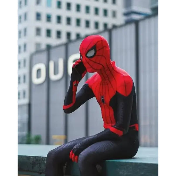 Spider Cosplay Superhero Bodysuit Polyester Elastane Adult Party Attire - Hood Jumpsuits / Adult-S(160-165)