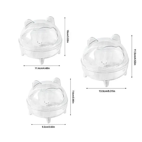 Hamster Toilet Chinchilla Bath House Golden Bear Bathroom Fully Transparent Field Of View Anti-spill for Gerbil Other