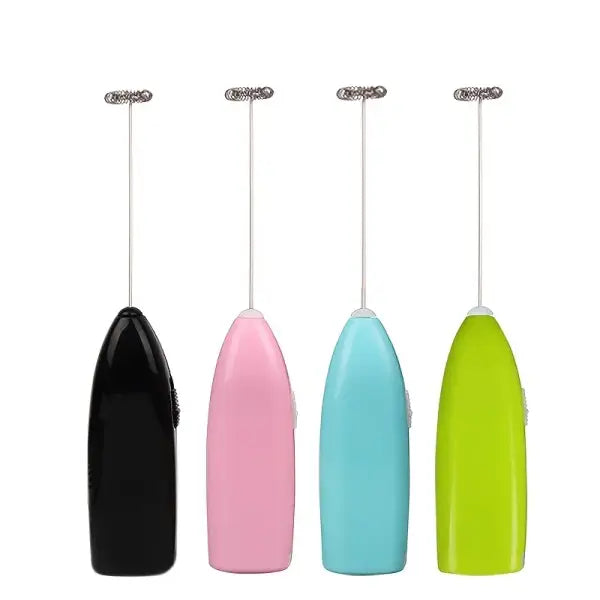 Handheld Electric Egg Beater Mini Battery Powered Milk Frother Coffee Drink Mixer Milk Foamer Kitchen Tools