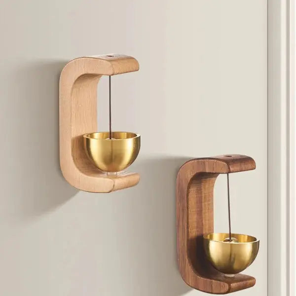 Hanging Decorations Japanese Wooden Wind Chimes Wireless Doorbell Entrance Door Bell Decorative Wind Bell for Home
