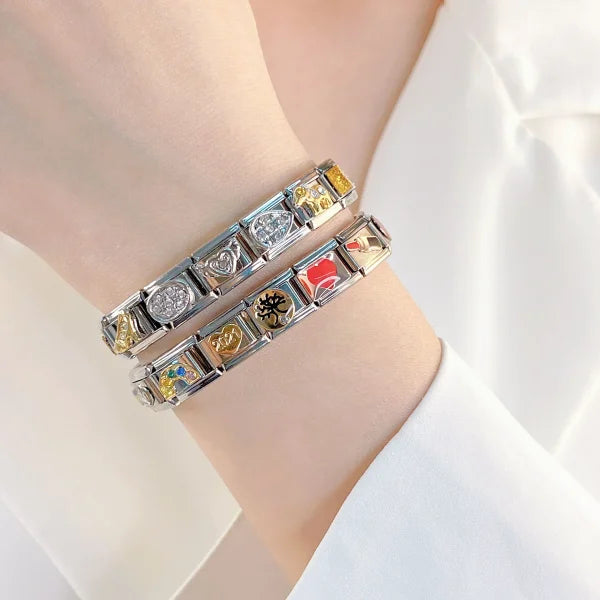 Hapiship 2025 Spider Star Moon Owl Charms – Fit 9mm Bracelet DIY - Himpall
