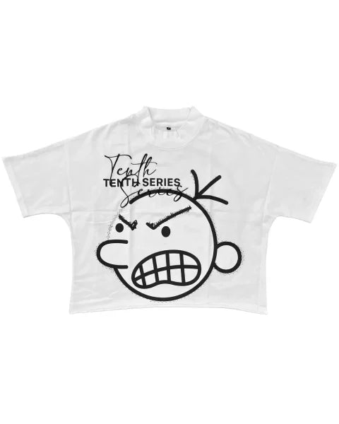 Harajuku Vintage Cross Oversized T-Shirt - Unisex Goth Streetwear Cotton Top - Brown / M