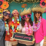 Hawaiian Birthday Party Flower Leis Artificial Silk Garland Luau Favors