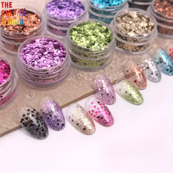 Heart Shape Glitter for Women’s Fashion and Beauty Products
