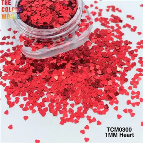 Heart Shape Glitter for Women’s Fashion and Beauty Products - TCM0300 50g