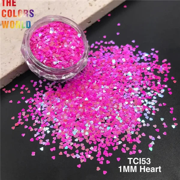 TCOWO Heart Shape Nail Glitter for Women’s Fashion and Beauty Products