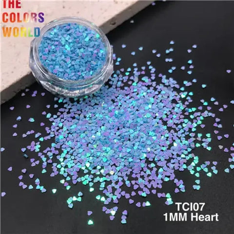TCOWO Heart Shape Nail Glitter for Women’s Fashion and Beauty Products - TCI07 50g