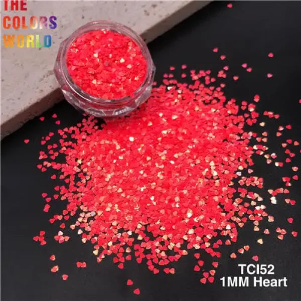 TCOWO Heart Shape Nail Glitter for Women’s Fashion and Beauty Products - TCI53 50g