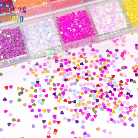TCOWO Heart Shape Nail Glitter for Women’s Fashion and Beauty Products