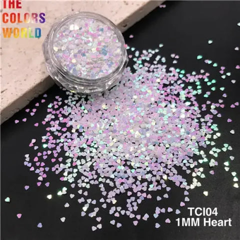 TCOWO Heart Shape Nail Glitter for Women’s Fashion and Beauty Products - TCI04 200g